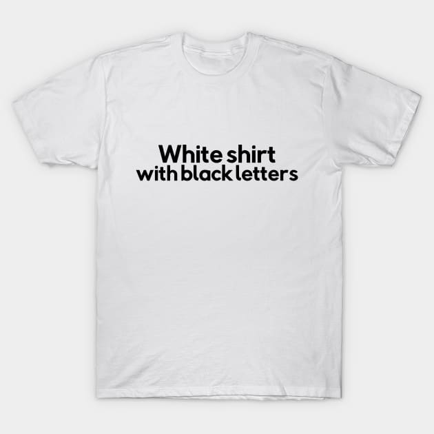 Shirts store with letters